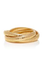 Sidney Garber 18k Yellow Gold 9mm Rolling Bracelet