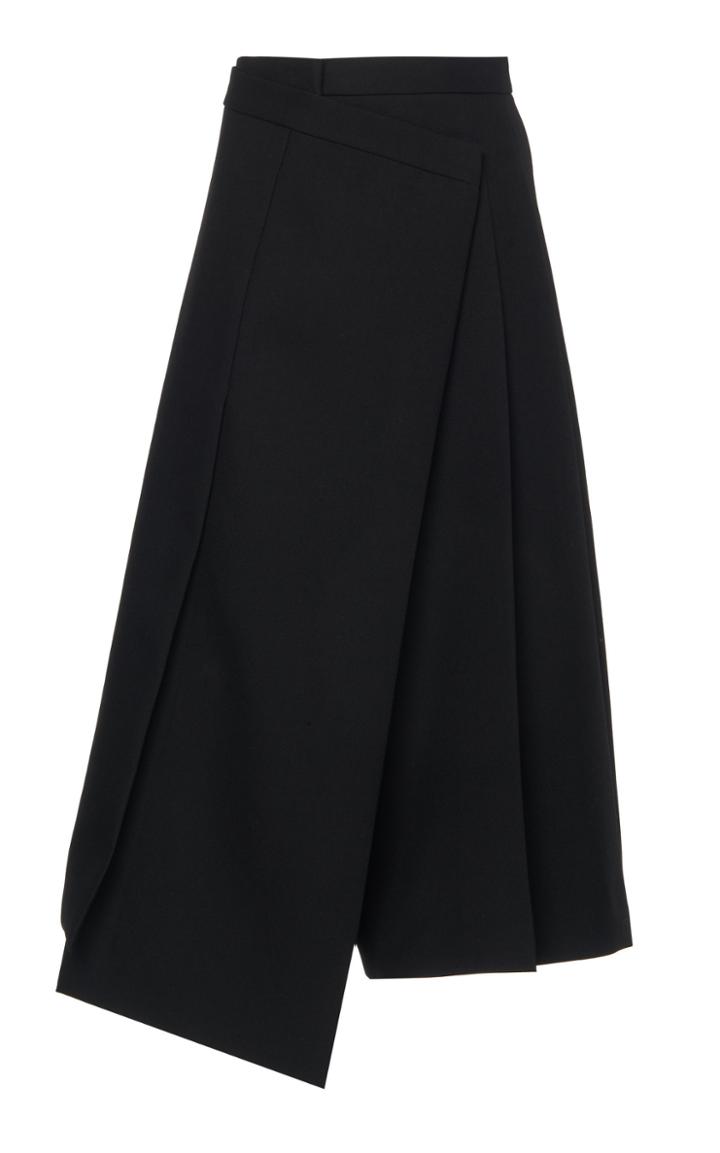 Jil Sander Wool Wide-leg Cropped Trousers