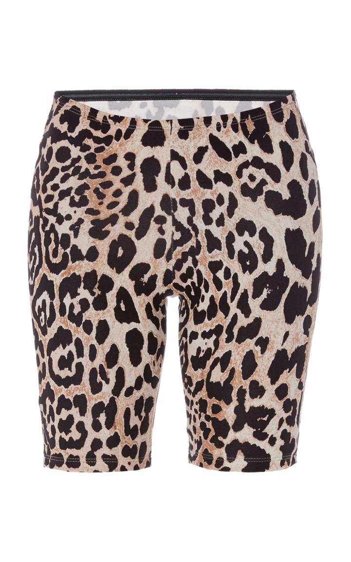 Paco Rabanne Animal Print Biker Short