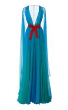 Moda Operandi Naeem Khan Tie-accented Gradient Silk Gown Size: 2