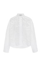 Moda Operandi Valentino Macram-front Cotton Shirt