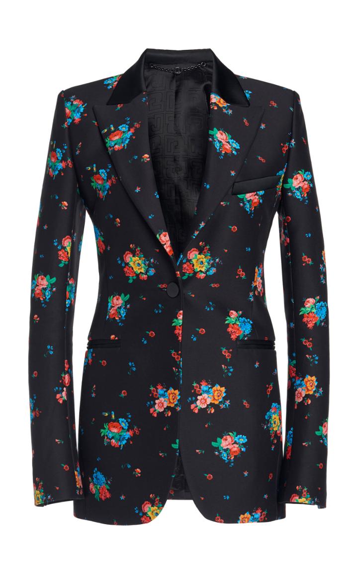 Moda Operandi Paco Rabanne Floral-print Cotton-blend Blazer