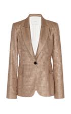 Moda Operandi Adam Lippes Wool-silk Single Breasted Plaid Blazer Size: 0