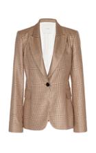 Moda Operandi Adam Lippes Wool-silk Single Breasted Plaid Blazer Size: 0