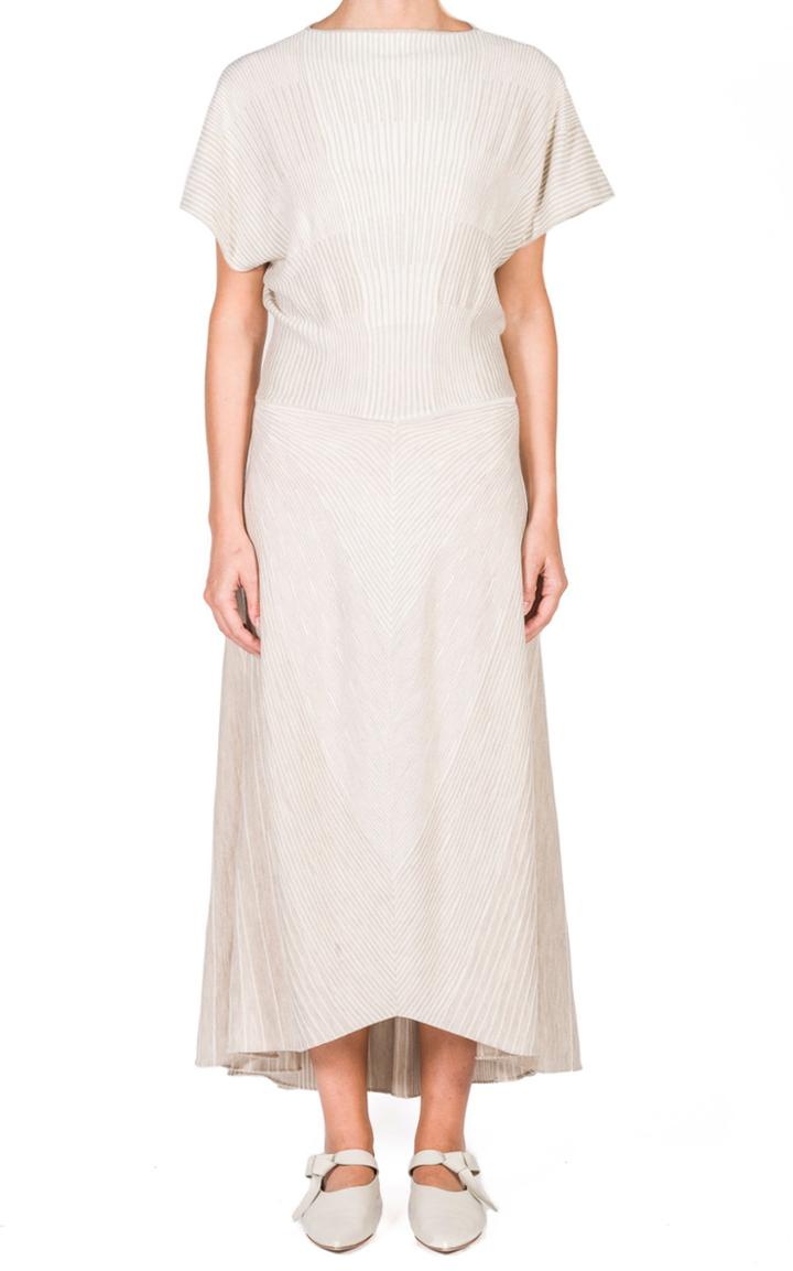 Moda Operandi Agnona Ribbed Wool Midi Dress