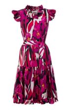 Moda Operandi La Doublej Short And Sassy Ruffled Floral Silk Dress