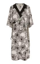 Claudia Li Cotton Wrap Dress With Pocket