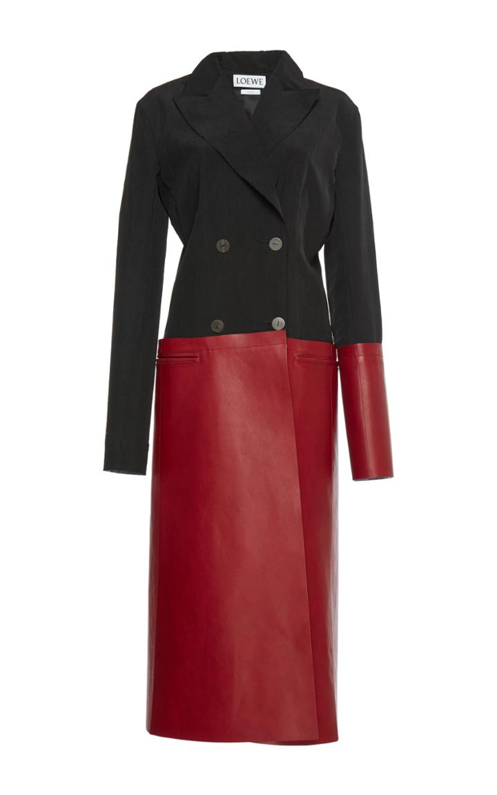 Loewe Leather Panel Coat