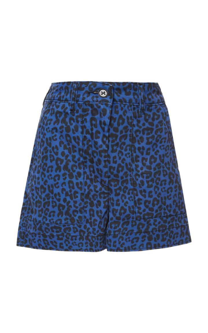 Tomas Maier Leopard Palm Shorts