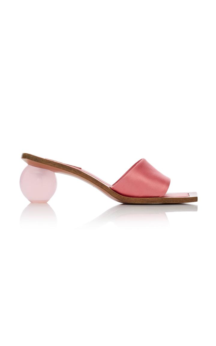 Cult Gaia Tao Two-tone Satin Sandals