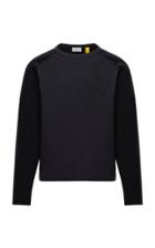 Moncler Genius 1 Moncler Jw Anderson Embroidered Cotton And Wool Sweat