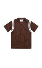 Just Don Leopard-print Cotton-poplin Bowling Shirt