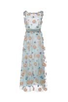 Luisa Beccaria Georgette Embroidered Dress