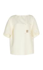 Agnona Century Cashmere Short Sleeve Sweatshirt