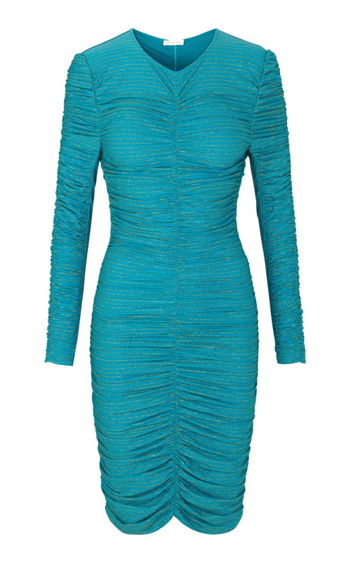 Moda Operandi Stine Goya Blake Gloss Ruched Mini Dress Size: Xl