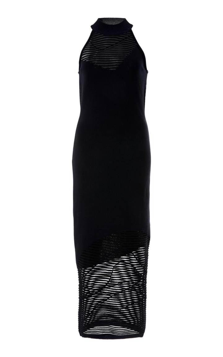 Cushnie Et Ochs Caster Flocked Midi Dress