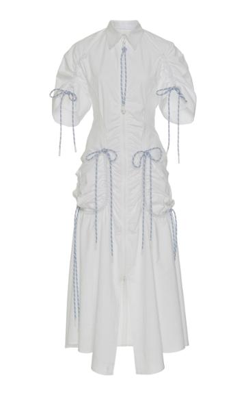 Sportmax Elmi Ruched Cotton Dress