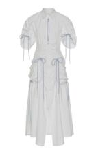 Sportmax Elmi Ruched Cotton Dress