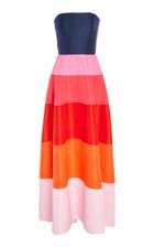 Carolina Herrera Strapless A-line Silk Gown