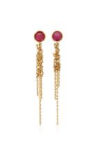 Brooke Gregson Waterfall Pink Sapphire Stud Earrings 2