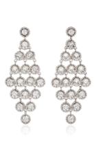 Nina Runsdorf 18k White Gold And Diamond Earrings