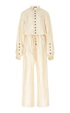 Ann Demeulemeester Striped Satin Jumpsuit