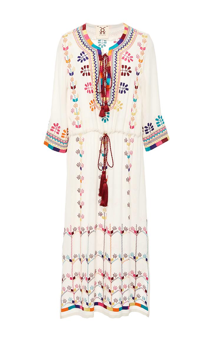 Figue Heidi Embroidered Midi Dress