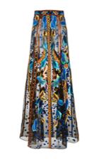 Temperley London Long Flutura Skirt In Black