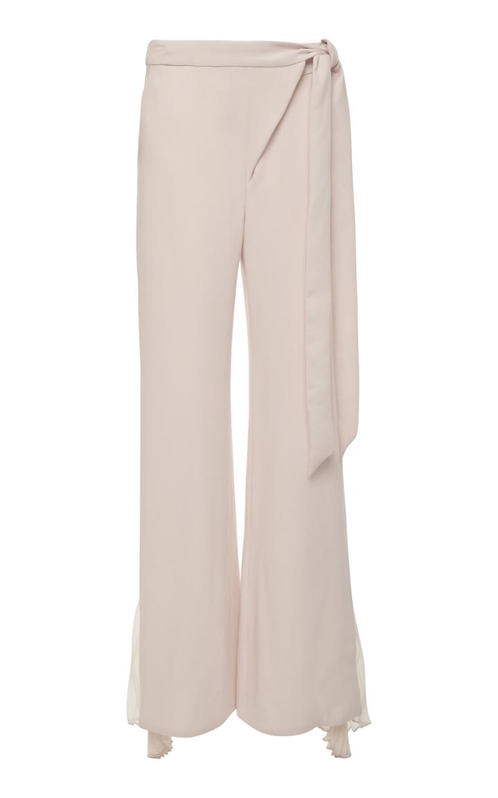 Jonathan Simkhai Sheer Silk Embroidery Pant