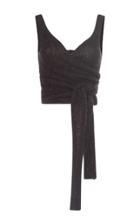 Isabel Marant Ebony Wrap Knit Top