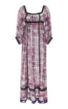 Anna Sui Cotton Voile Printed Dress