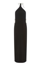 Christopher Esber Crystal Loophole Halter Dress