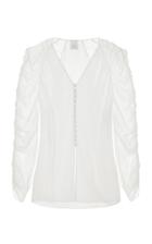 Elenareva V-neck Silk Blouse