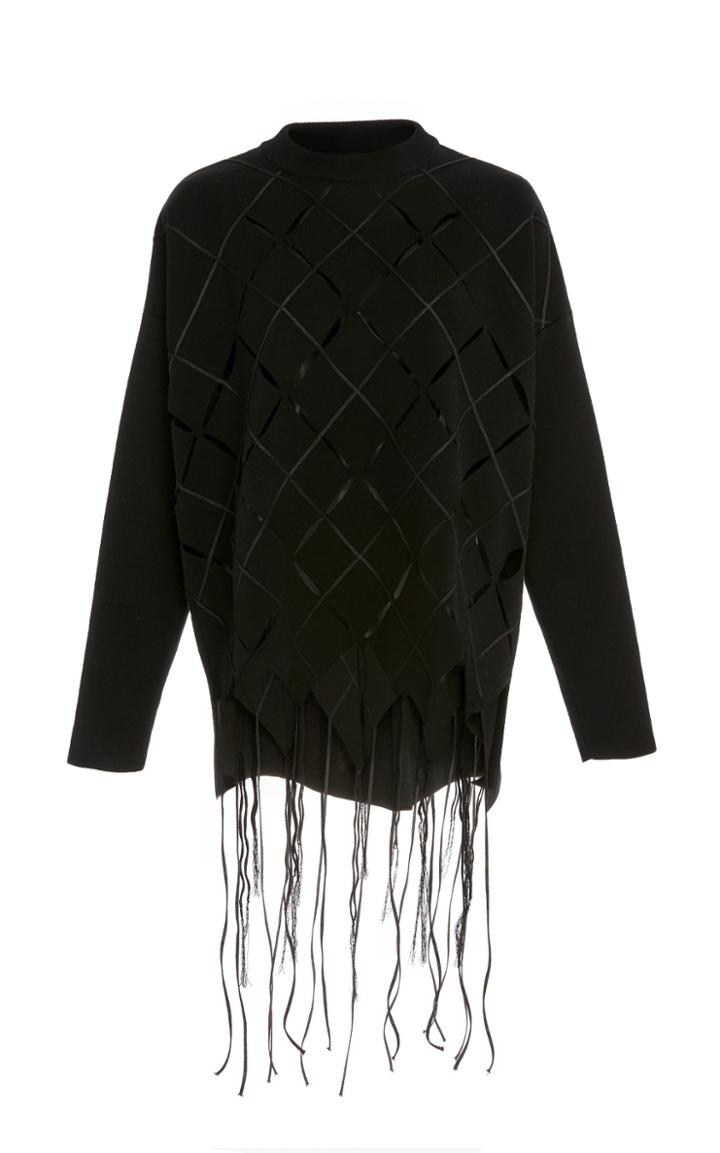 Proenza Schouler Open Knit Argyle Top