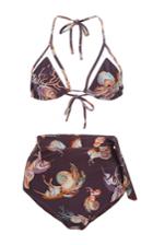 Adriana Degreas Unicorn Print Bikini Set With High Waisted Briefs