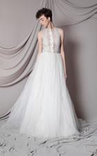 Moda Operandi Marco & Maria Crystal Net Halter Neck Top Dress Size: 0