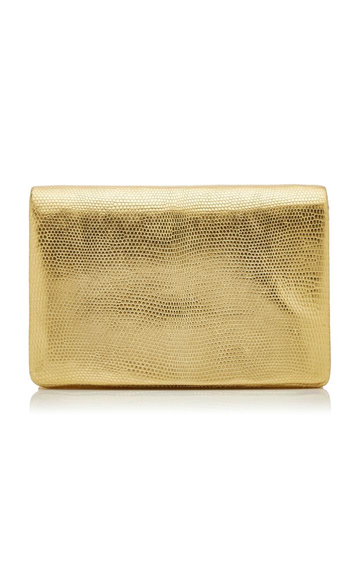 Moda Operandi Nancy Gonzalez Thin Metallic Lizard Crossbody Bag