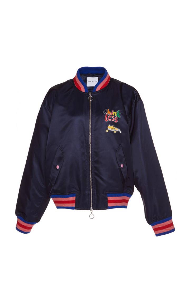 Mira Mikati Venice Beach Patched Bomber Jacket