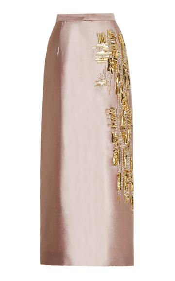 Bibhu Mohapatra Embroidered Midi Skirt