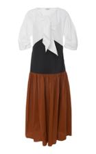 Isa Arfen Summer Holiday Cotton-poplin Midi Dress