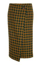 Sea Ethno Pop A-line Wrap Skirt