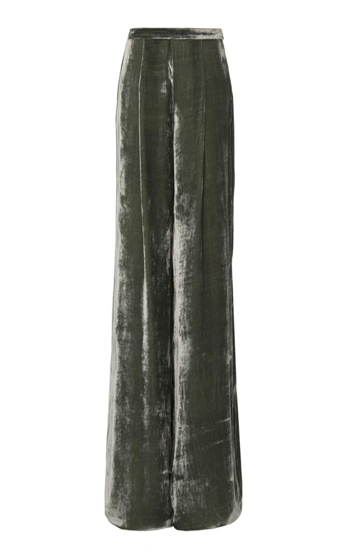 Juan Carlos Obando Moda Exlusive Velvet Wide Leg Trouser