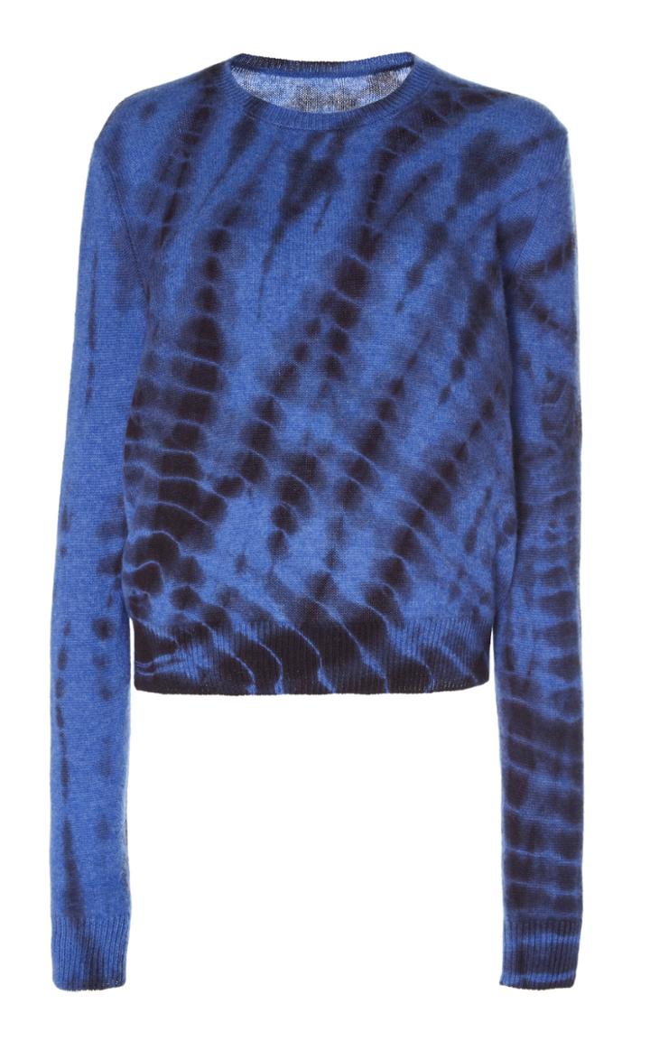 The Elder Statesman Starry Night Universe Cashmere Sweater