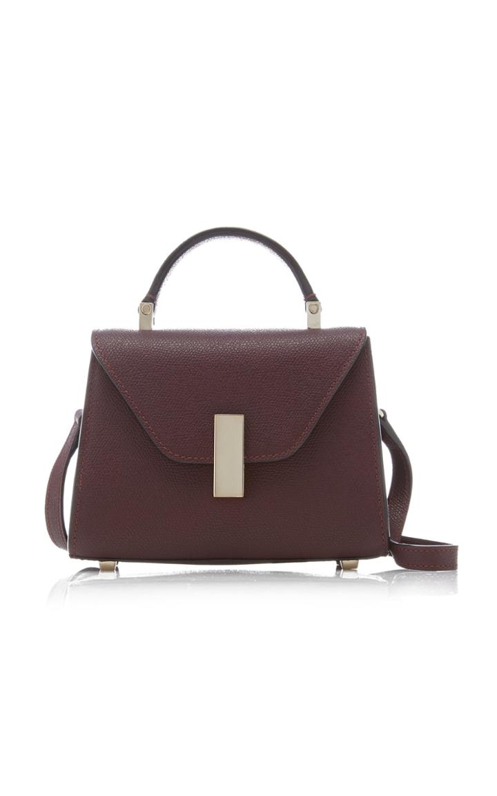 Valextra Iside Mini Grained Leather Top Handle Bag