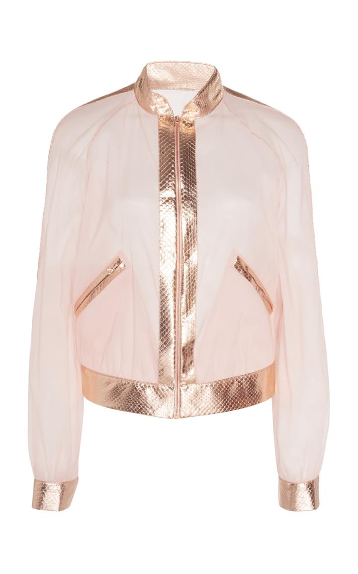 Ralph & Russo Sheer Bomber Jacket
