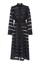 Partow Brooklyn Stripe Silk Blend Dress