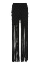 Semsem Embroidered Fringe-accented Pants
