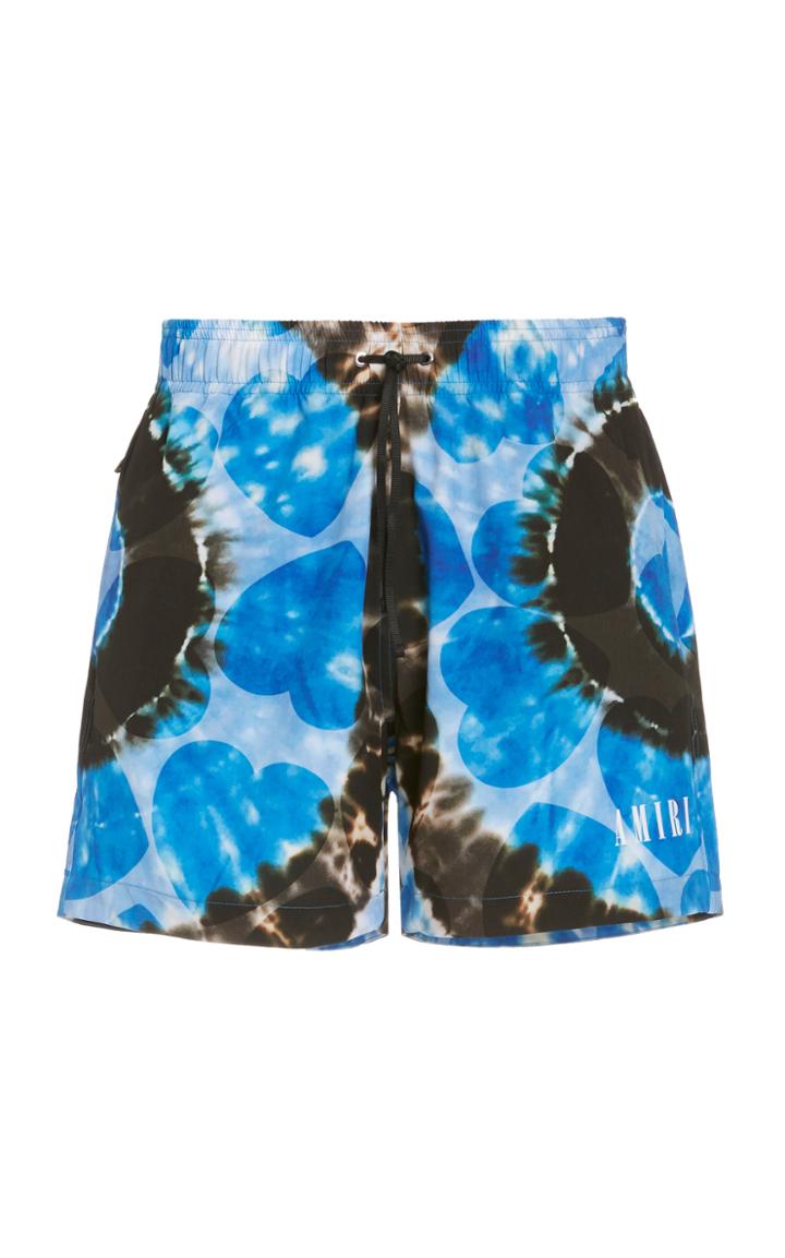 Amiri Hearts Tie-dye Printed Swim Shorts