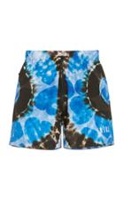 Amiri Hearts Tie-dye Printed Swim Shorts