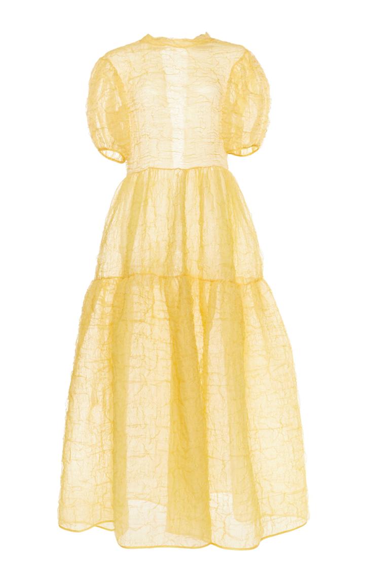 Cecilie Bahnsen Kelly Tiered Silk-blend Maxi Dress